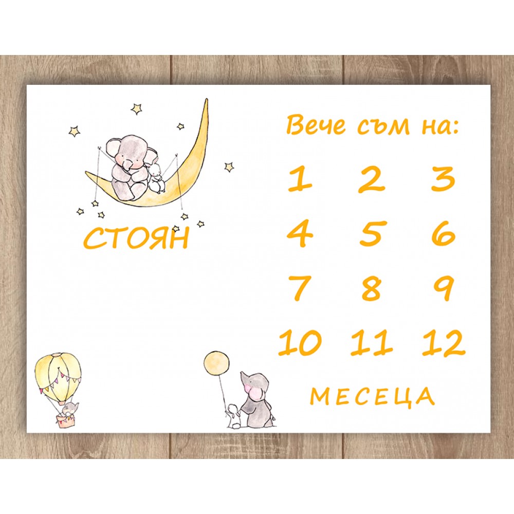 Платно за месечинки - Слонче и зайче