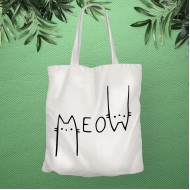 Текстилна чанта - MEOW