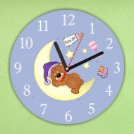 Стенен часовник - Sleep baby - girl