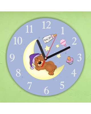 Стенен часовник - Sleep baby - girl