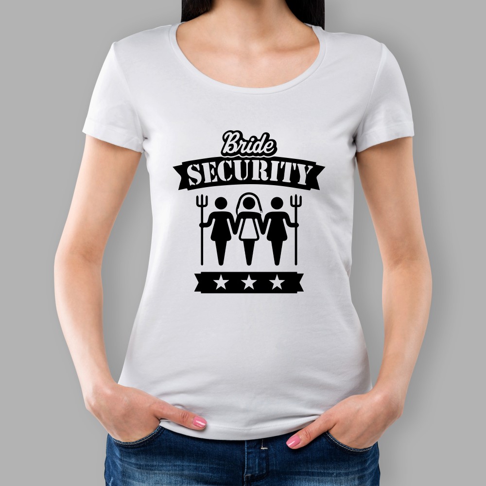 Тениска за моминско парти - Bride security