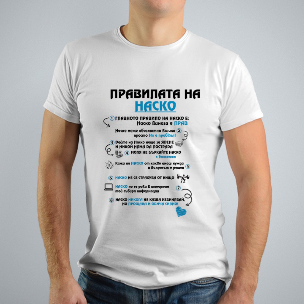 Мъжка тениска - Правилата на..