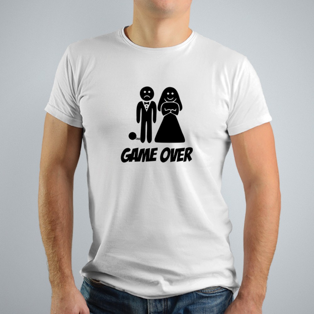 Тениска за ергенско парти - Game over 2