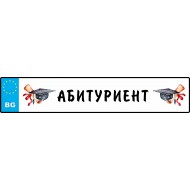 Номер за кола - С надпис или име 3
