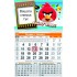 Едносекционен работен календар Angry Birds 2